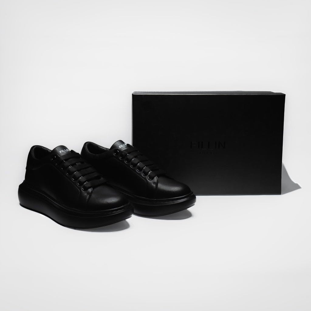 [FILLIN] Sneakers LUCENT BLACK 23cm Black Secret Sneakers Shoes Platform Black Unisex +7.0CM Comfortable Undetectable Height Increase