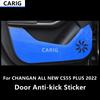 For CHANGAN ALL NEW CS55 PLUS  Door Anti-kick Sticker Modified Carbon Fiber Pattern Interior Car Film Accessories