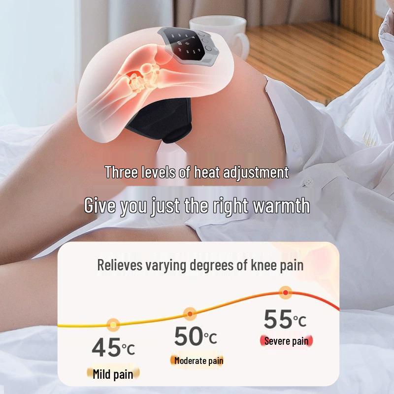 Heated Knee Massager with Vibration Therapy for Cold Legs & Elderly Use