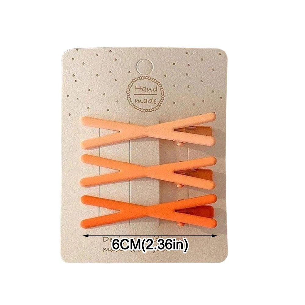 3Pc/Set Cross Hair Clips Geometry Duck Beak Clip Fashion Bang Clip  Hair Styling