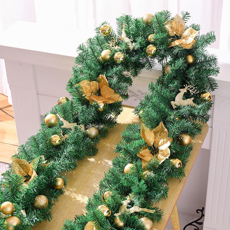 2025 Christmas Encrypted Rattan Wreath Hanging Ornaments for Door & Wall with Snow Scene Decor