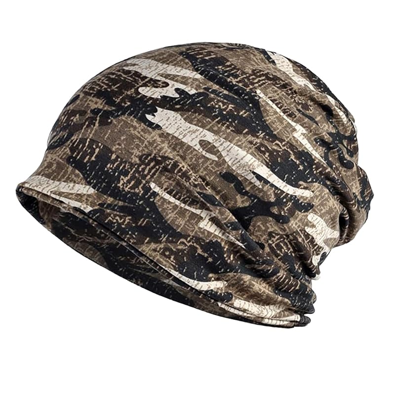 

[one [Limitation] hat cap knit hat neck warmer camouflage military autumn/winter men s CP645 (brown)