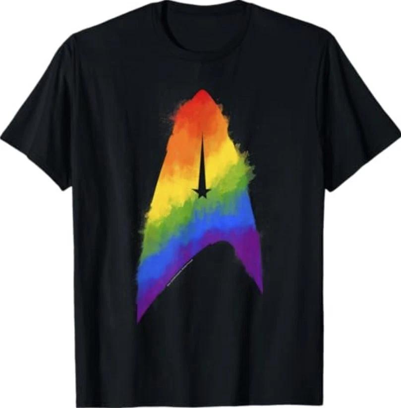 Star Trek Discovery Rainbow Paint Insignia T-Shirt 3XL