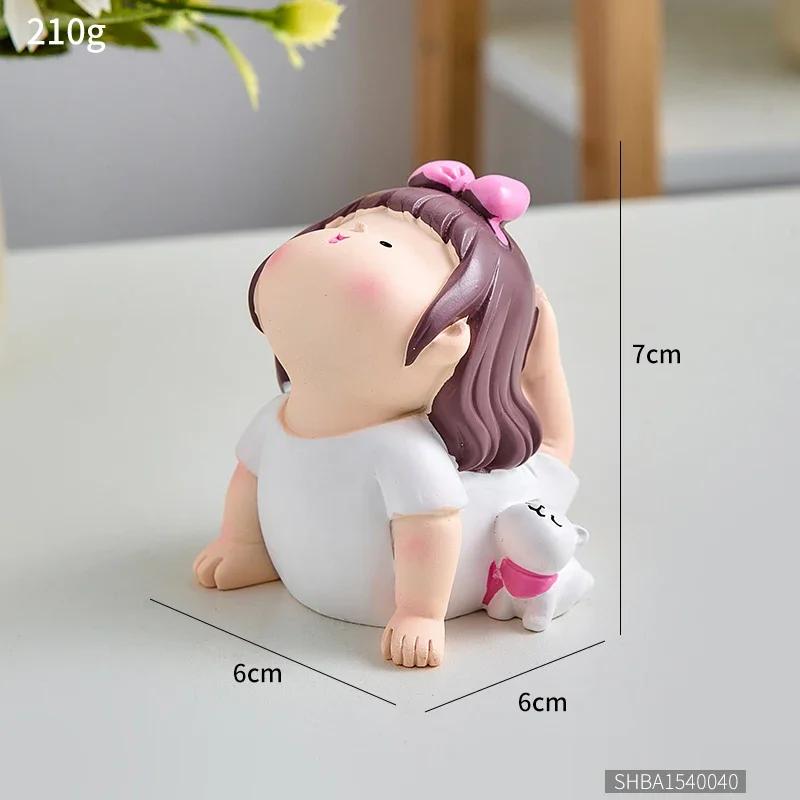 Nordic Home Decoration Cute Creative Yoga Little Girl Ornaments Room Decoration Desk Decor Lovely Accessories Girl Birthday Gift