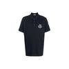 Moncler SS23 Logo Embroidered Cotton Casual Short Sleeve Polo Shirt Men Polo Shirts Dark-Blue H10918A000048455677X