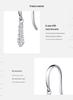 MODIAN D-Color Moissanite Water Drop S925 Silver Earrings, Elegant Paved Diamond Ear Hooks for Women