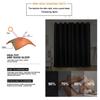 1pc Solid Color High Precision Blackout Light Filtering Curtain Bedroom, Living Room Decor Home Supplies