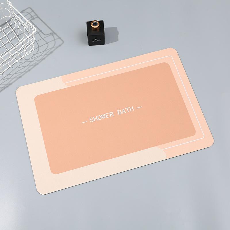 Nordic Minimalist Style Kitchen Floor Mat Bathroom Bathroom Door Mat Entry Door Mat Resistant To Dirty Diatom Mud Foot Mat