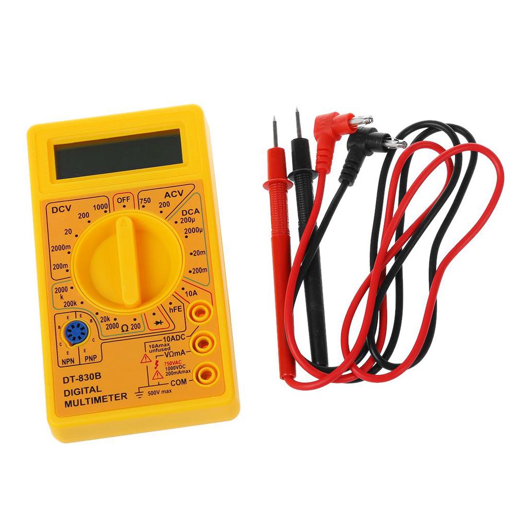 DT830D AC//DC Mini Digital Pantalla LCD Mult/ímetro Zumbador Volt/ímetro Amper/ímetro Ohm/ímetro Probador de Medidor