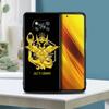 Custodia Per Xiaomi Mi Poco X3 NFC M3 Pro F3 GT M4 F1 12 11 Litre 12X Note 10 9T Nera Morbida Cover per Telefono Anime Saint Seiya Logo