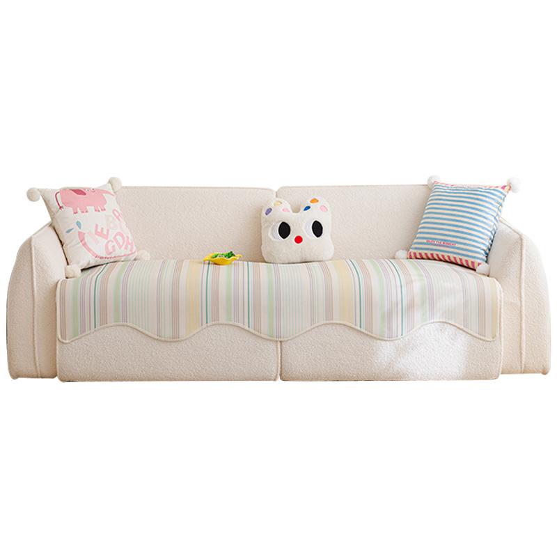 Summer Ice Silk Special-Shaped Sofa Mat  New Non-Slip Cover Towel Dopamine Summer Sofa Cushion Seat Cushion