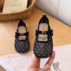 Women's 2026 Spring French Polka Dot Mesh Mary Jane Flats for Children