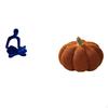 Abstract Thinker Pumpkin Sculpture Decorative Ornament for Office Bar Wedding And Sofa Cushion