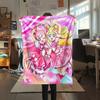 Pretty Cure Best Friends pattern Flannel Blanket, High quality Comfortable for All Seasons, Home Decor, Warmth and Comfort, Perfect for Gifts.