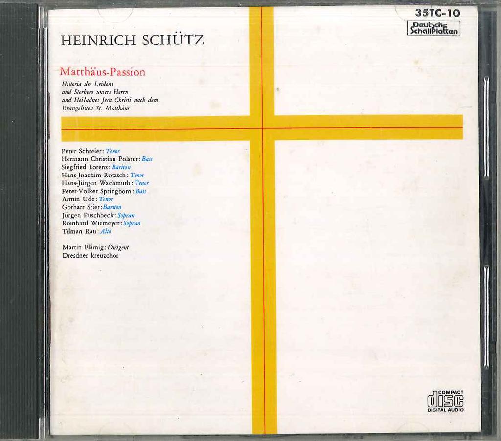 CD MARTIN FLEMIG - Matthaus-passion: Flamig 35TC10 TOKUMA Japan Classical Used