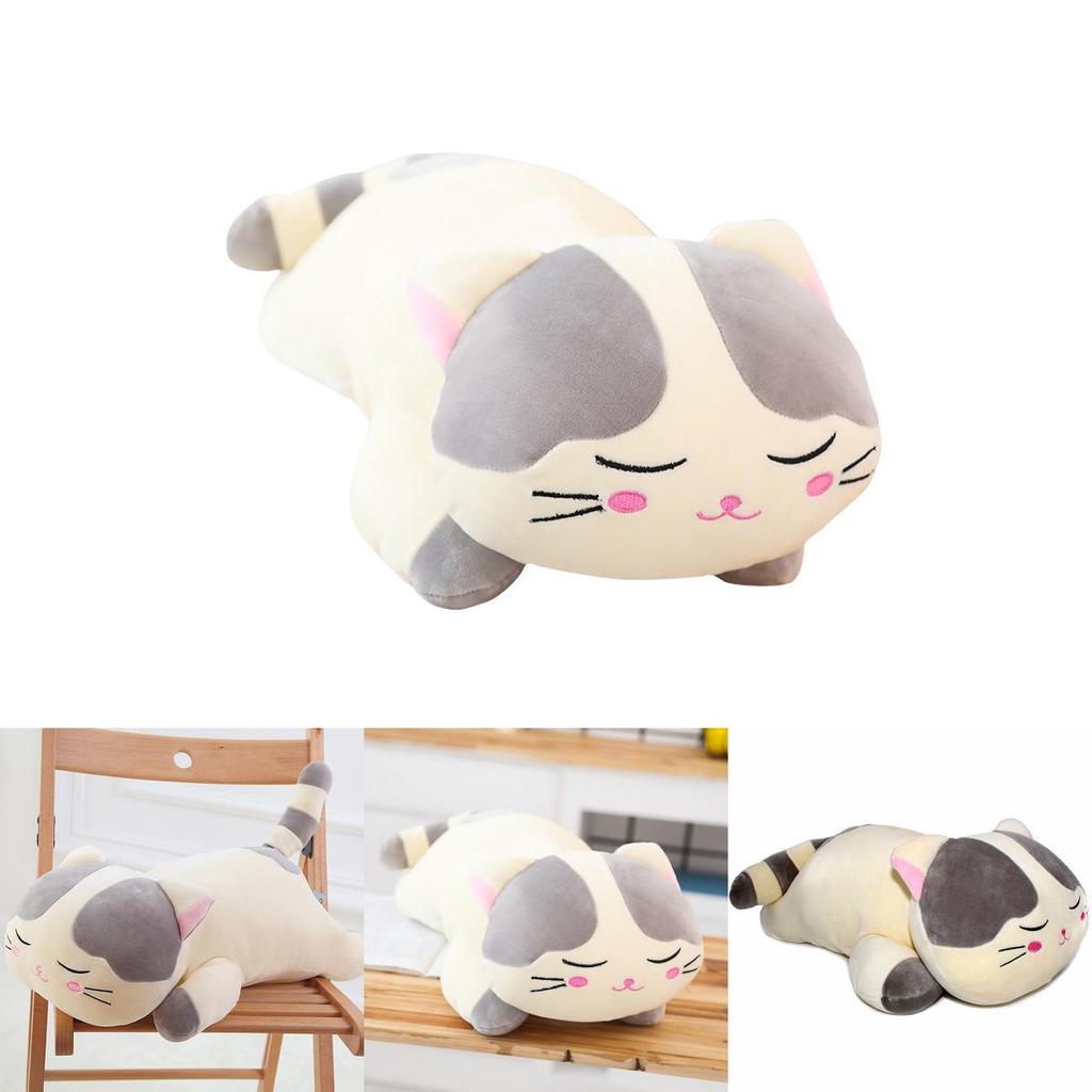 Adorable Soft Animal Cartoon Pillow Cushion With Cute Fat Cat Plush Design