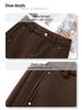 Women's Khaki High-Waisted Wool Wide-Leg Trousers - New 2024 Autumn/Winter Collection