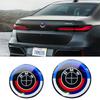 7Pcs 50th Anniversary Fiber Black Car Hood Front Rear Trunk Emblem Badge For BMW F20 E36 E46 X6 M4 E60 E93 E87 G01 G20 X3 X5 F30 FV7
