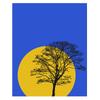 Abstract Wall Art Landscape Tree Sun Moon Silhouette Canvas Painting Modern Style Poster Prints for Living Room Wall Decor