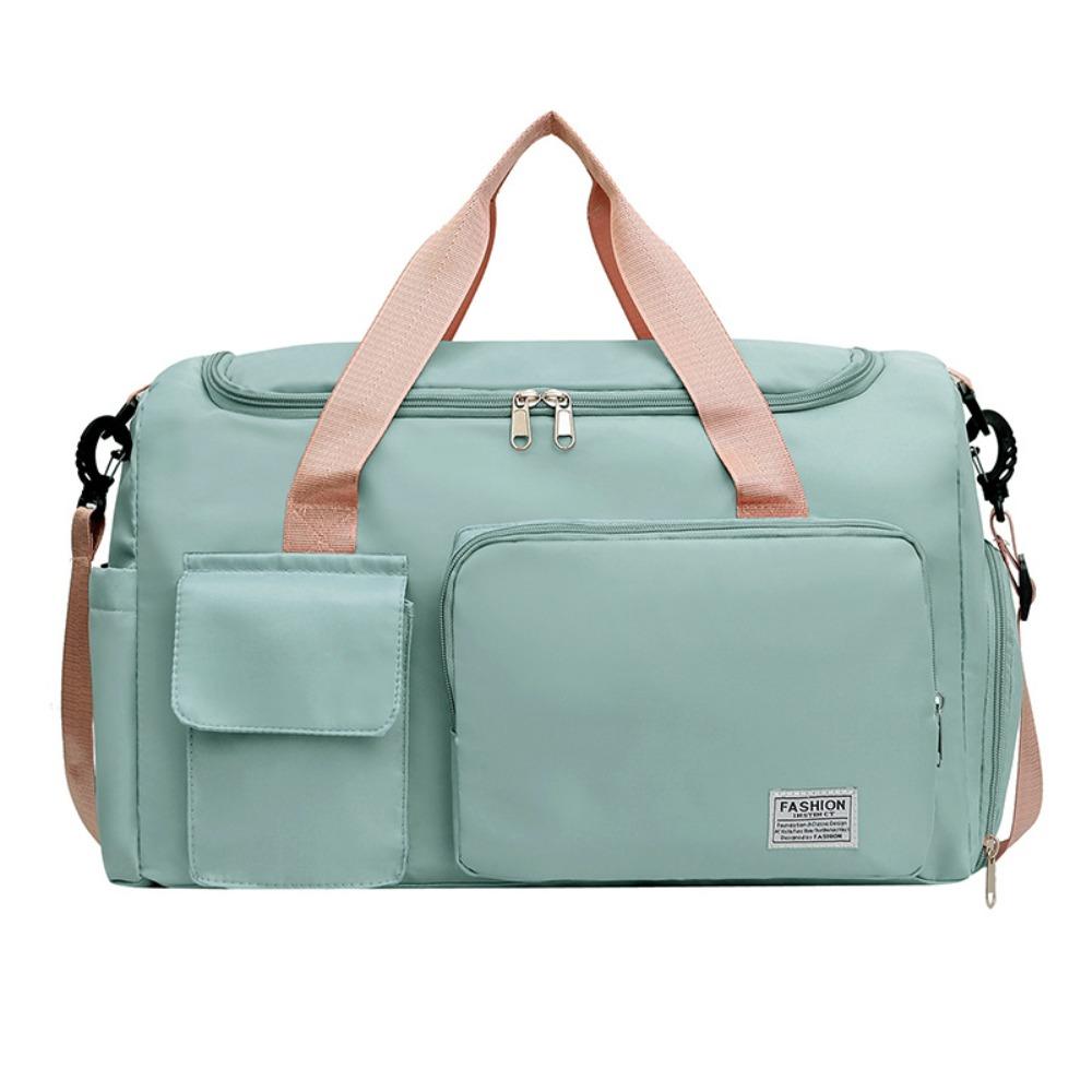 Sturdy Travel Luggage Bag Foldable Large Capacity Handbag Shoulder Bag Nylon Duffle Bag  Girl