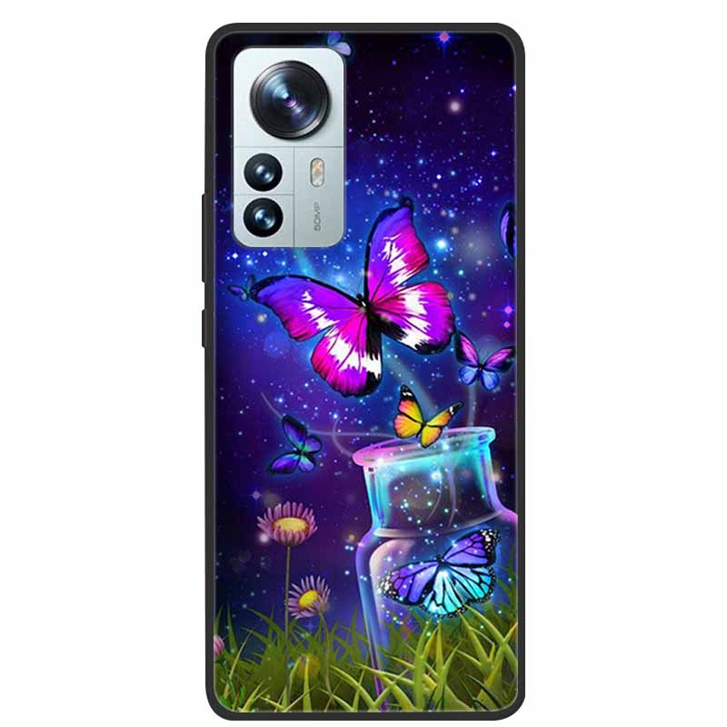 For Xiaomi 12T Pro Phone Case Cover Lion Wolf Black Soft Silicone Case For Xiaomi 12T Pro Back Cover Case 12 T 12TPro Funda Capa