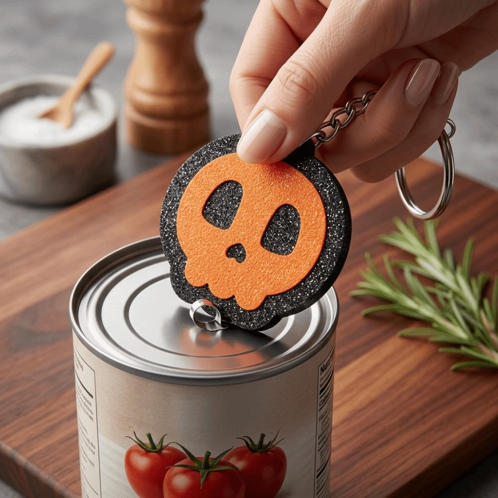 Metal Soda Can Tab Opener Portable Bar Accessory Bottle Opening Tool Durable Keychain Strap Bottle Opener Outdoor Use