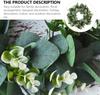 1pc Artificial Eucalyptus Wreath, Plastic Greenery Garland for Home Decor, Versatile Hanging for Various Room Types