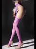 High Elastic Four Side Hollow Out Pantyhose Stocking Allure Clubwear Open Crotch Tights Erotic Oil Shiny Sheer Pantyhose Lingere