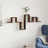 Wall Shelf Smoked Oak 104.5 X 10 X 43 Cm Engineered Wood