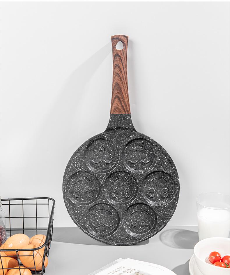 Die-Cast Non-Stick Smiley Face Waffle & Pancake Pan