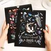 Dark Forest English Wall hanging Calendar INS Calendar Planner 2025 Wall Lunar Calendars  New Year