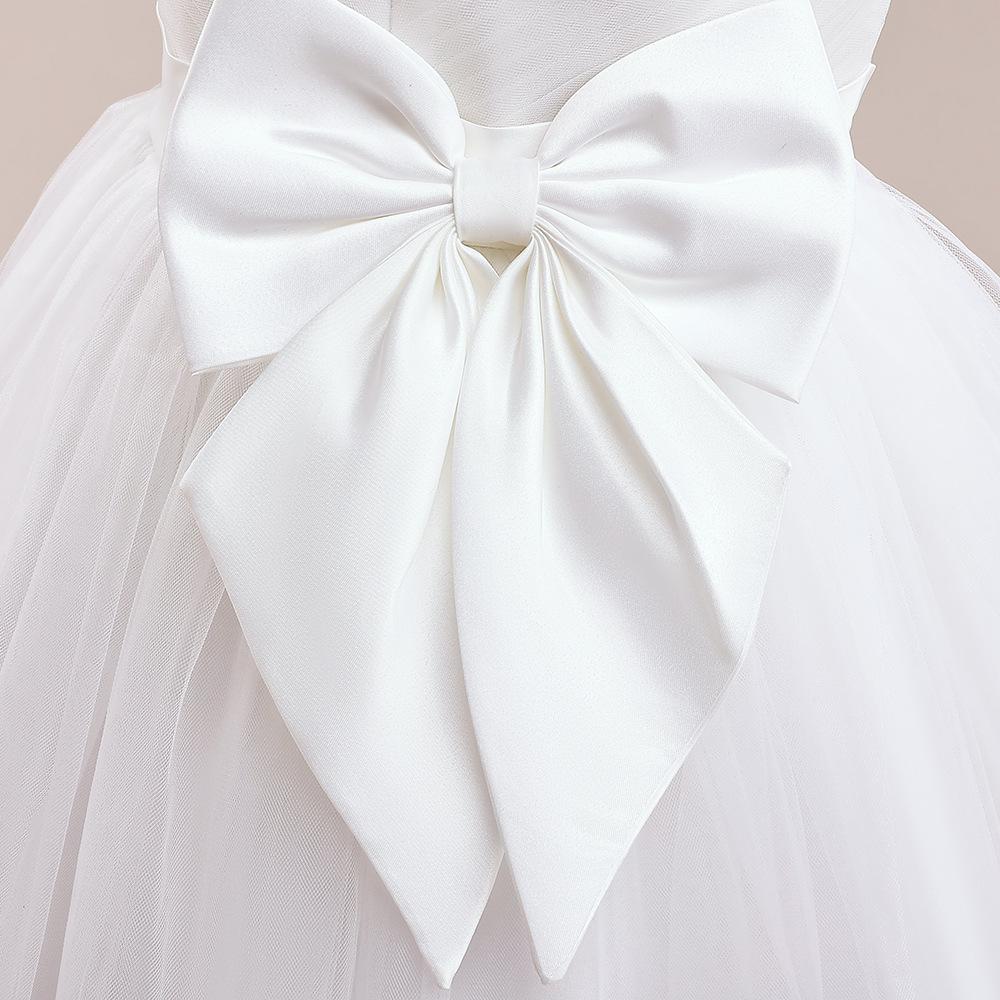 Girls' Sequin Lace Mesh Princess Dress – Evening Runway Style