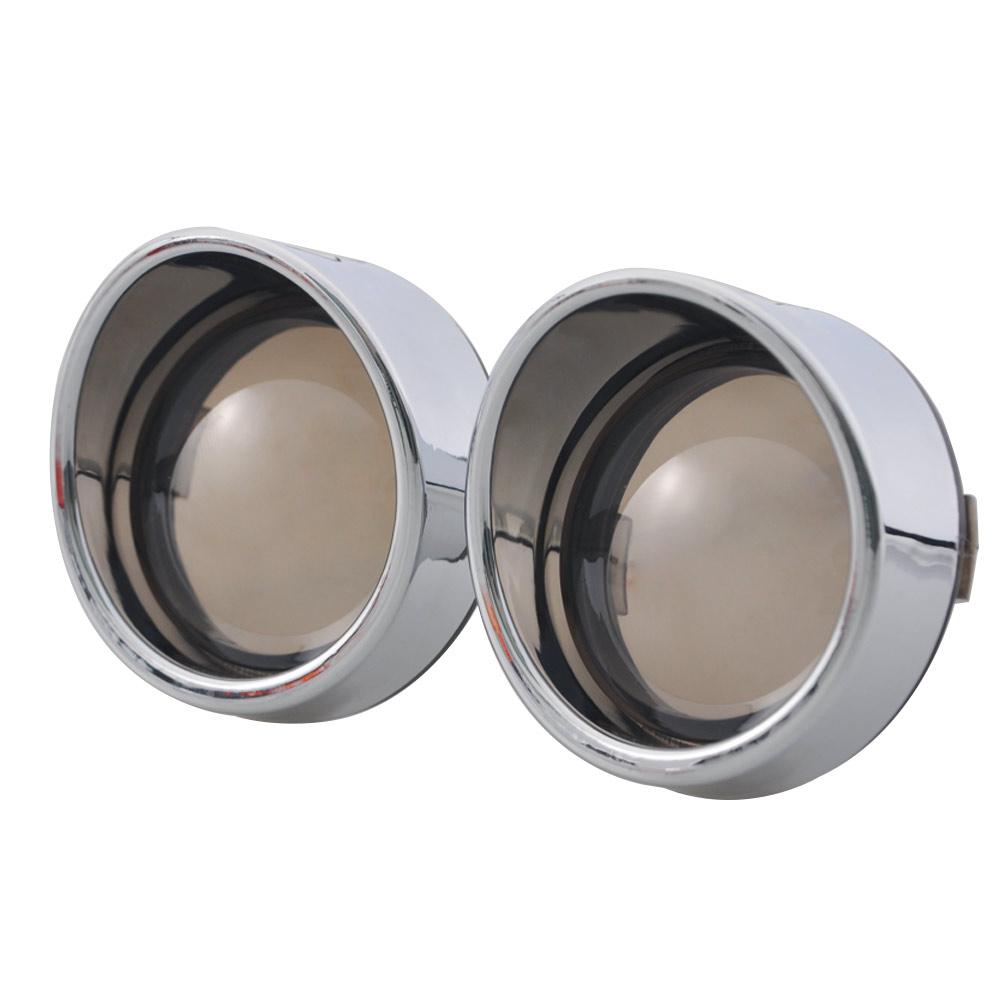 Motorcycle Turn Signal Light Bezels Lens Cover Visor Trim Rings Part For Harley Touring FLHR FXRT Sportster XL Dyna Softail FLHX