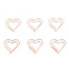 100pcs Hrt Shape Paper Clips Cute Metal Paper Clips Portable Adorable Small Paper Clips for Document Organization