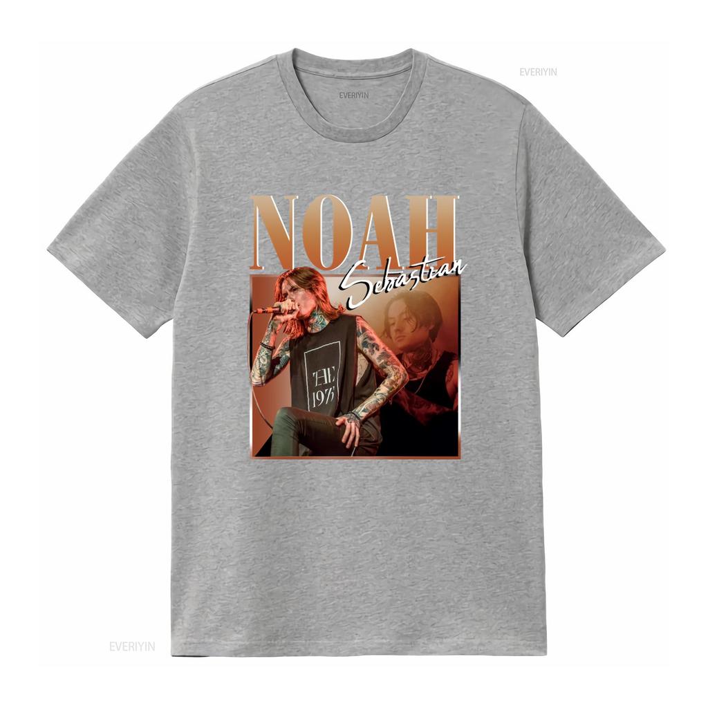 Noah Sebastian Vintage 90s T Shirt Merch Bad Omens Retro Homage Bootleg vintage Washed Casual homme designer clothes Stylish