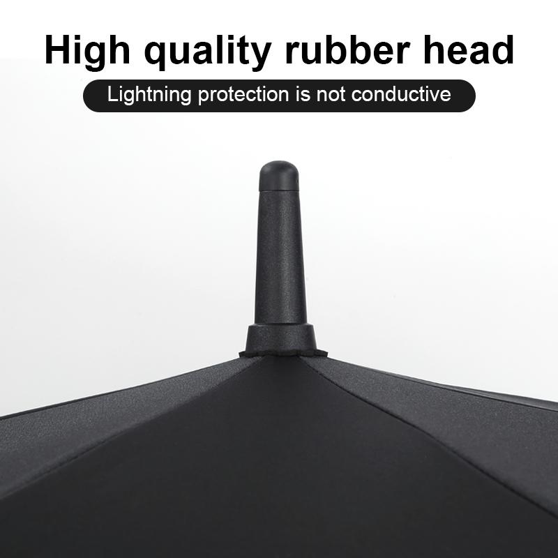 Stor paraply med langt håndtak Dobbelt lag Vindtett Forsterket paraply Familie Utendørs Reise Regnparaplyer Fiske Leir