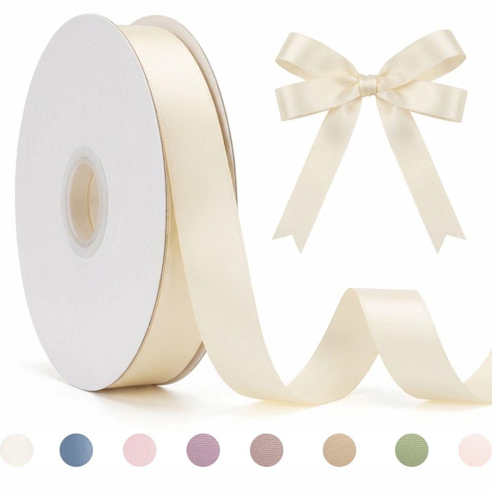 DIY-Geschenkverpackungen, einfarbige Satinbänder, Brautstraußbänder, Tortenverpackungen, einseitige Bänder, glänzende handgefertigte Schleifen, Blumenstraußbänder