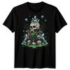 Skulls Gothic Skulls Dark Art Mens T-Shirt Crystals Mushrooms Design