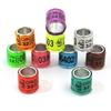 20 stk Pigeon Foot Ring Med Word Slitesterk Bird Ring Flerfarget