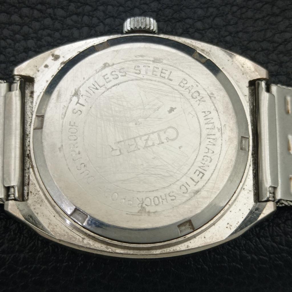 RĘCZNY NAKRĘCANY VINTAGE CIZER INDIAN MĘSKI ODNOWIONY ORYGINALNY CYFERBLAT ZEGarek a704661-1