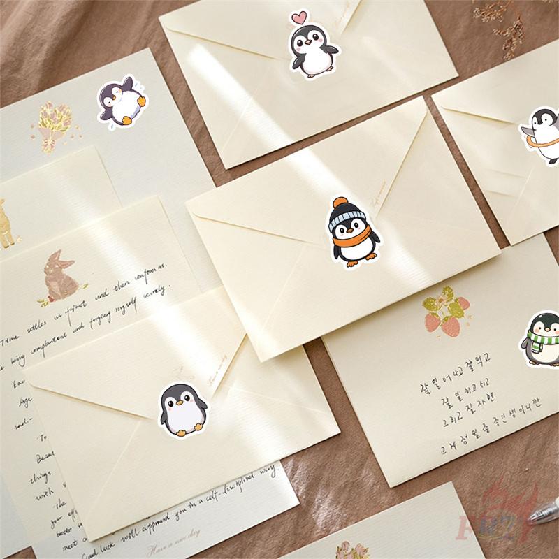 500Pcs/Roll Q Funny Penguins Series 02 Kids Rewards Stickers - DIY Scrapbooks Album Decor Sealing Label Decals
