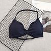 and American Hanging Neck Thin Drawstring DFY Sports Underwear Beauty Back Women Can Be Worn outside Comfortable Large Backless Breathable Fitness Bra