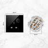 YINKA Tempered Glass 1/2/3/4 Gang 1/2 Way On / Off Wall Light Switch LED Indicator FR EU Standard Universal Home Socket