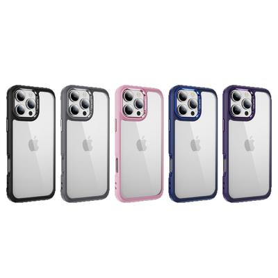 For Apple Transparent Mobile Phone Case for Apple 16/15/14/13 Two-in-one 2.0mm PC Mobile Phone Transparent Case