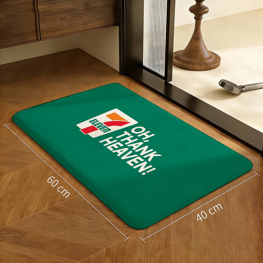 7-E-ELEVENS Bathroom Mat Kids Room Bedroom Decoration Balcony Anti-Slip Doormat Living Room Welcome Rug