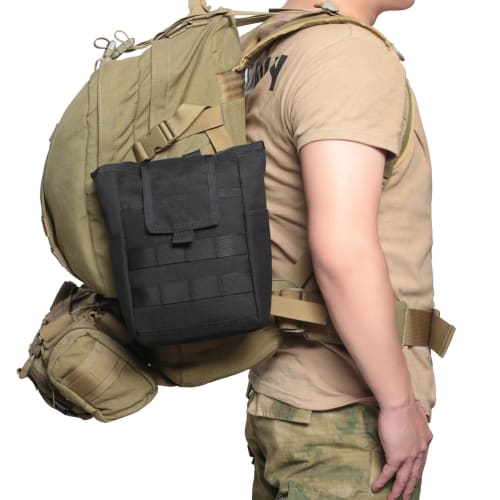 Azarxis Dump Pouch, Molle Pouch, Bag, Recovery Pouch, Airsoft Magazine Storage Utility Pouch, Molle System, Tactical Survival Equipment for Airsoft Pl