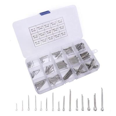 150-Piece Stainless Steel 304 Hairpin Cotter Pins Set