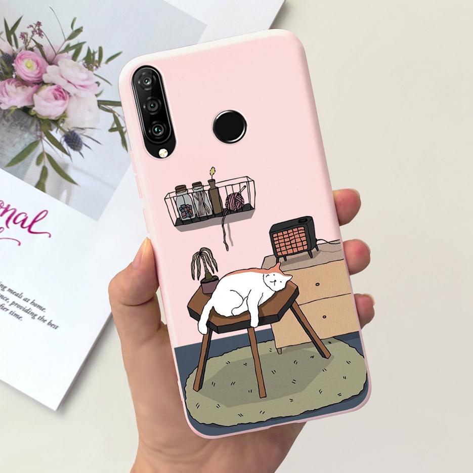 For Huawei P30 Lite Case Cute Fashion Carton Cover Soft Silicone Phone Case For Huawei P30 Pro P 30 Lite P30Lite Back Cover Bags