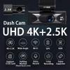 Ultra HD 4K+2.5K Car Front Dash Cam Mini WIFI DVR Black Box Room With 24H Parking Monitor Night Vision,GPS/Rear View Camera