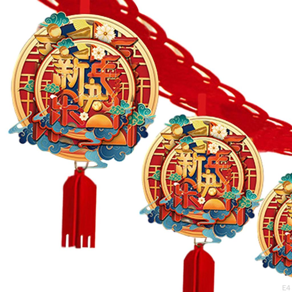 Chinese Dragon Year 3 Meters Hanging Garland Felt Material Ceiling Gate Decoration for Lantern